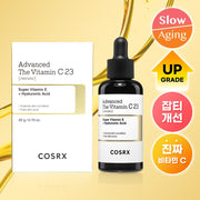 COSRX Pure Vitamin C 23% Serum with Vitamin E & Hyaluronic Acid – Korean Brightening Serum for Dark Spots, Glow & Anti-Aging Care