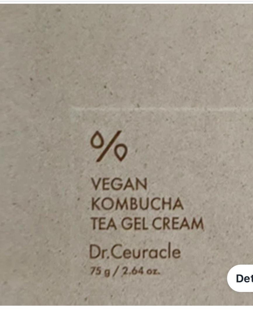 Dr. Ceuracle Vegan Kombucha Tea Gel Cream – Korean Probiotic Hydrating Gel Moisturizer for Glow, Skin Balance & Barrier Care