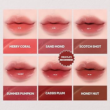 A mini-size Korean tinted lip gloss that delivers a juicy, glass-like shine with lightweight hydration and a soft natural tint.