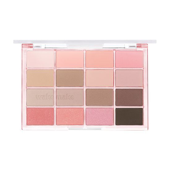 WAKEMAKE Soft Blurring Eye Palette – Korean Soft Glam Eyeshadow Palette for Natural Blended Eye Looks