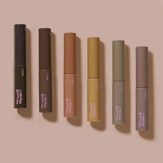 ETUDE Drawing Eyes Coloring Browcara – Tinted Eyebrow Mascara for Natural, Defined & Long-Lasting Brows