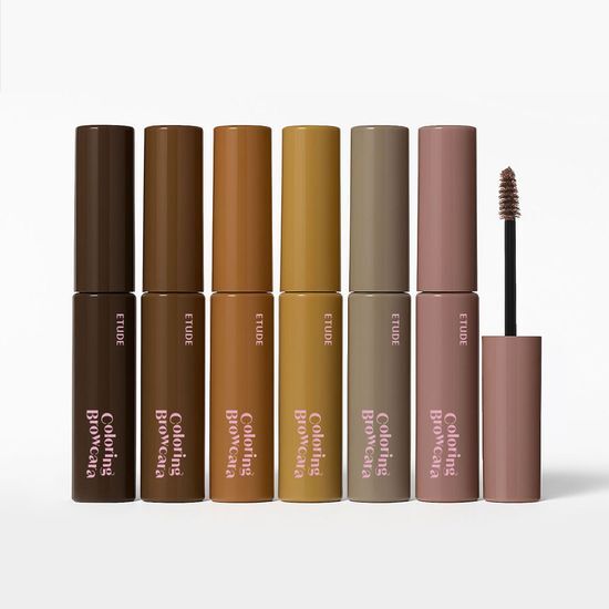 ETUDE Drawing Eyes Coloring Browcara – Tinted Eyebrow Mascara for Natural, Defined & Long-Lasting Brows