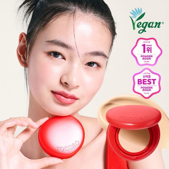 Tocobo Apple Dewy Fit Cushion – Korean Hydrating Cushion Foundation for Glass Skin Glow & Natural Coverage