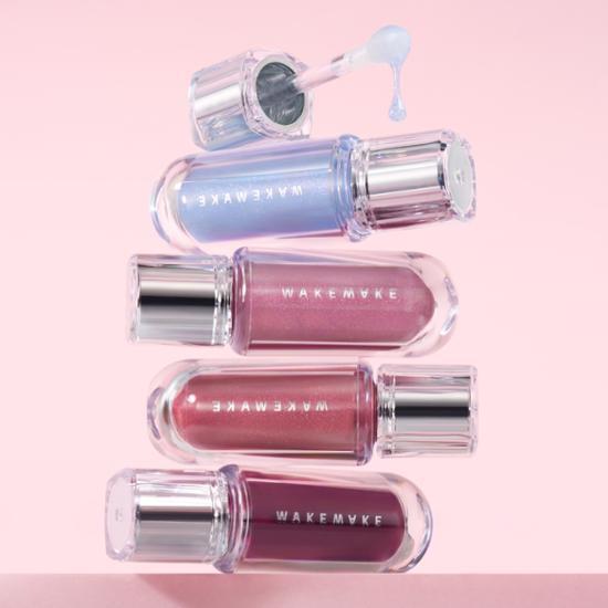 WAKEMAKE Dewy Gel Maxi Gloss – Korean High-Shine Lip Gloss for Plump, Juicy & Glassy Lips