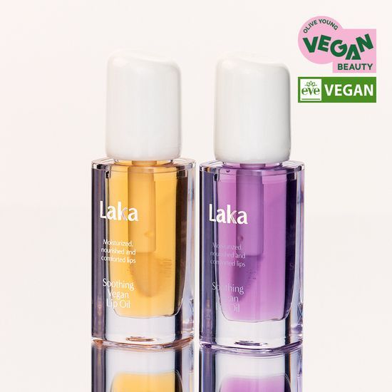 LAKA Soothing Vegan Lip Oil – Korean Hydrating Lip Oil for Glossy, Plump & Nourished Lips