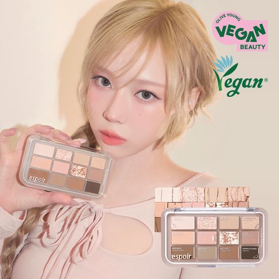 Espoir Intense Shadows Eyeshadow Palette – Highly Pigmented Korean Eye Palette for Matte & Shimmer Looks