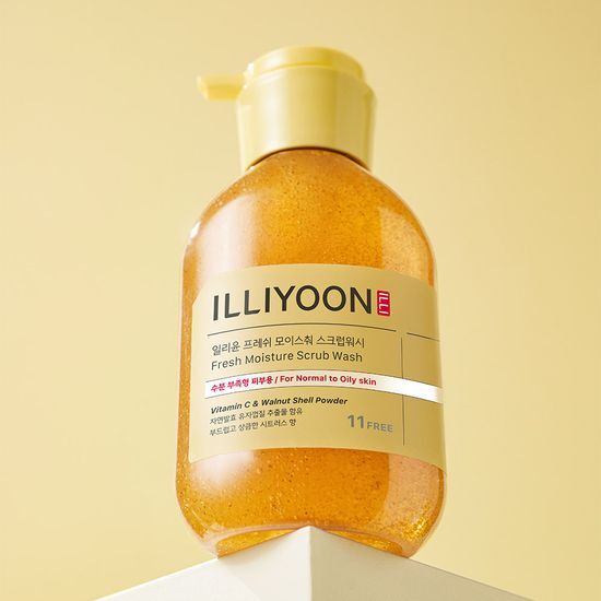 ILLIYOON Fresh Moisture Scrub Wash – Korean Gentle Exfoliating Body Cleanser for Smooth, Hydrated & Refreshed Skin