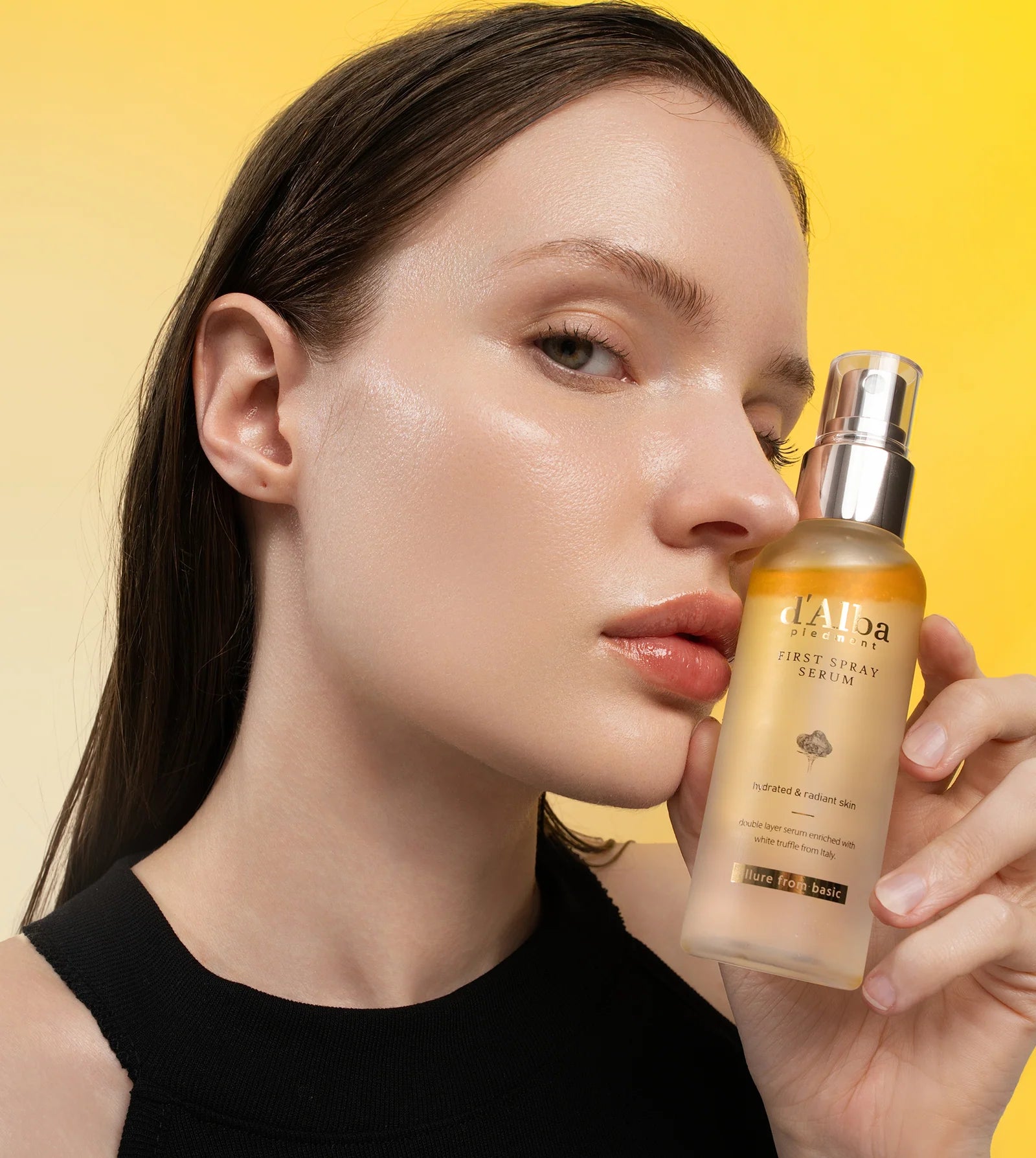 d'Alba White Truffle First Spray Serum – Korean Hydrating Mist Serum for Glow, Pre-Skincare Prep & Skin Radiance