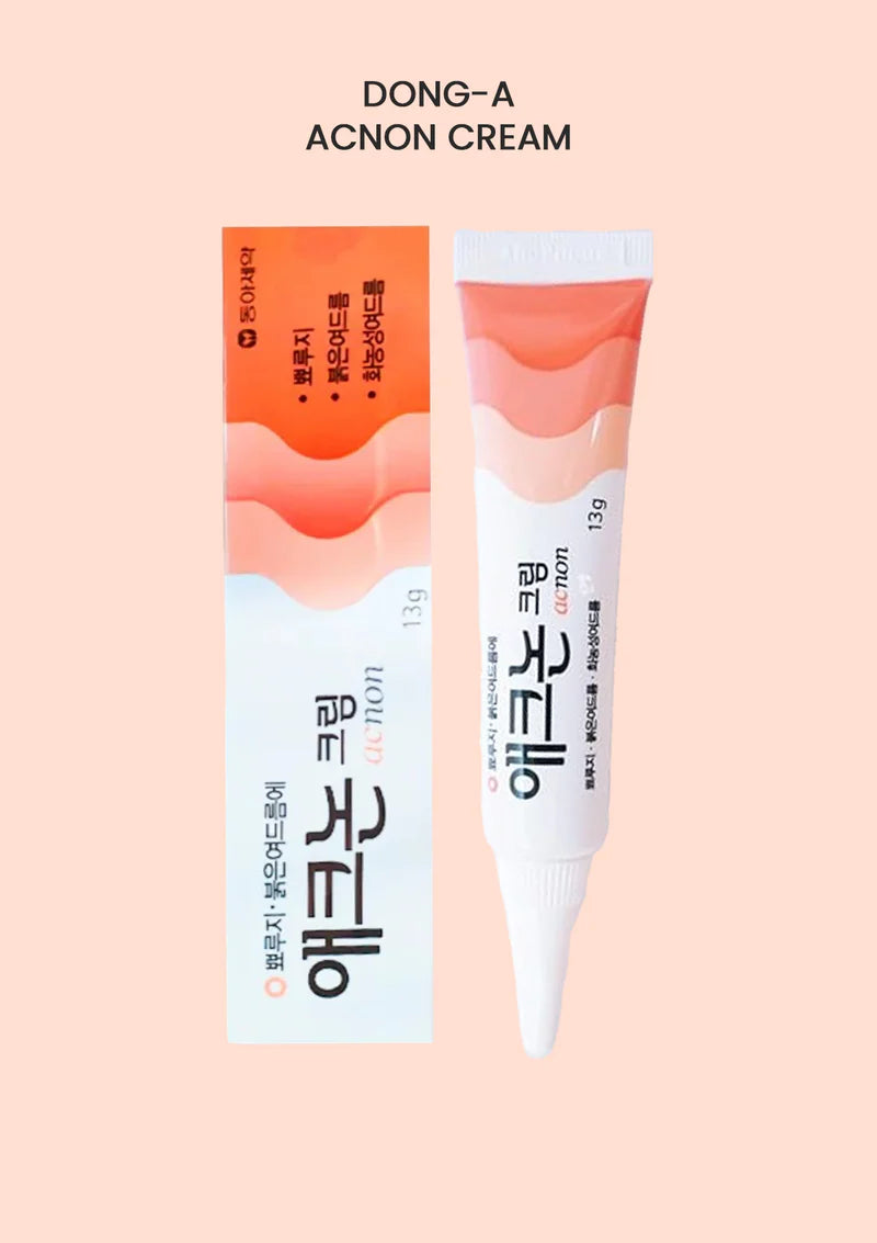 DONG-A Korean Pharmacy Acnon Cream 13g – Acne Treatment & Spot Repair Cream for Clear Skin