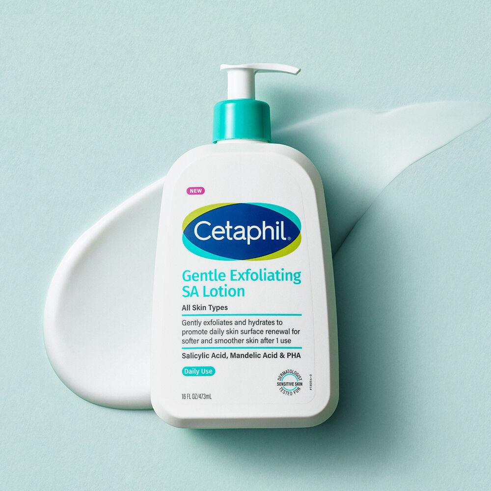 Cetaphil Gentle Exfoliating SA Lotion – Body Moisturizer with Salicylic Acid for Smooth, Hydrated & Soft Skin | Dry Rough Skin Care Lotion