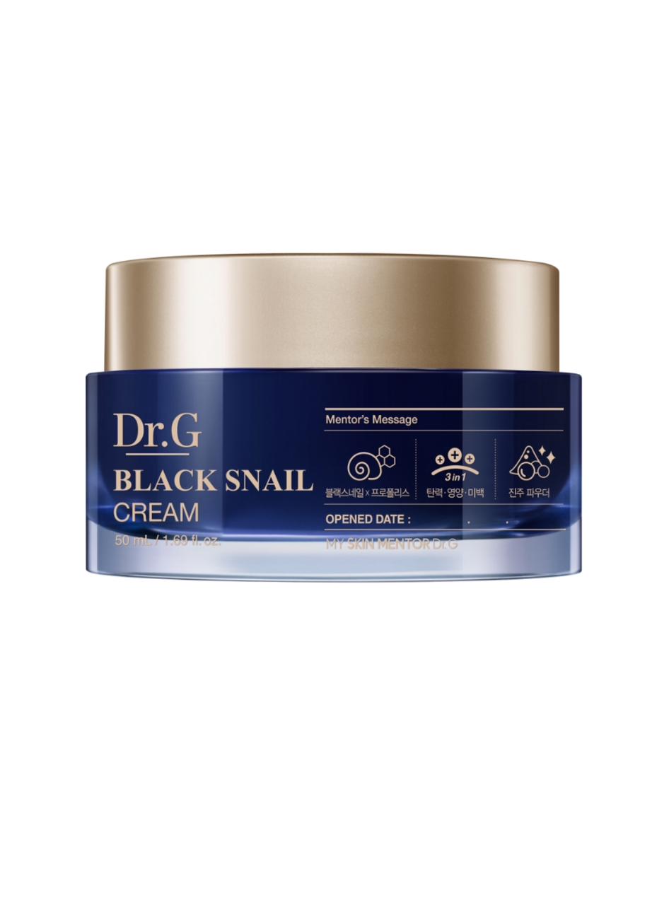Dr.G Black Snail Cream – Korean Anti-Aging Moisturizer for Hydration, Skin Repair & Elasticity | Snail Mucin Face Cream for Glowing Skin