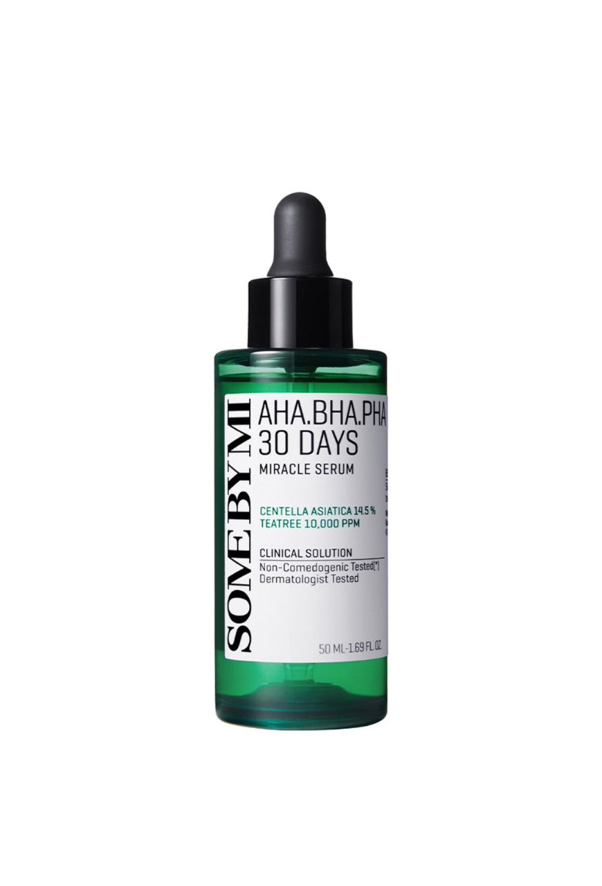 SOME BY MI AHA BHA PHA 30 Days Miracle Serum – Korean Acne Care Serum for Exfoliation, Pores & Clear Skin