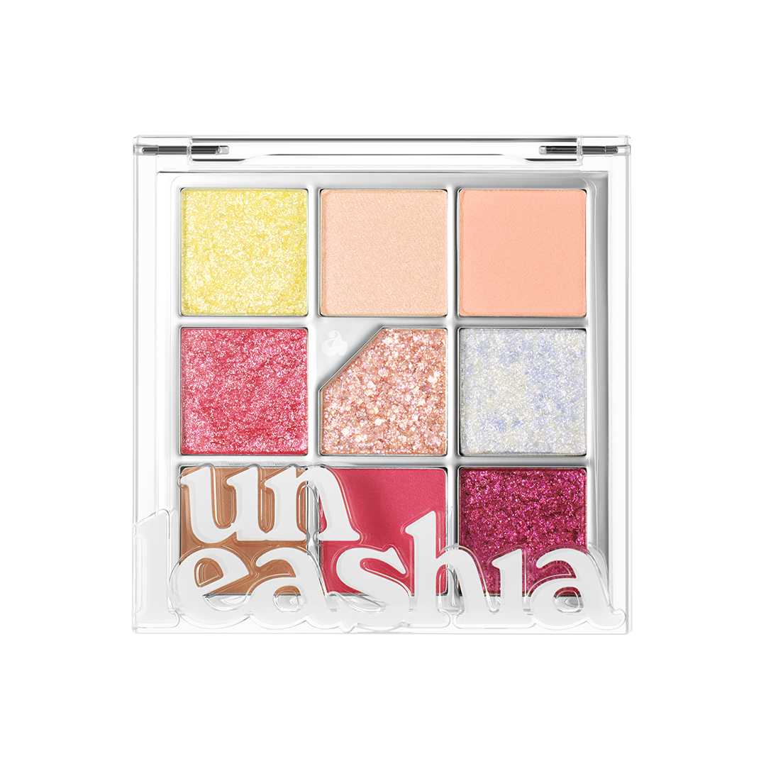 Unleashia Glitterpedia Eye Palette – Korean Glitter Eyeshadow Palette for Shimmer, Sparkle & Glam Looks