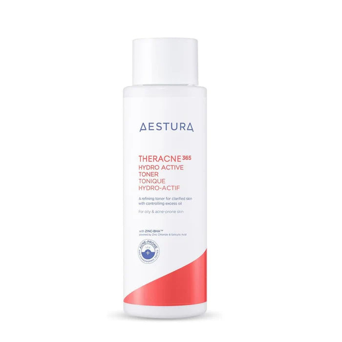Aestura Theracne 365 Hydro Active Toner – Korean Acne Care Toner for Oily Skin, Hydration & Sebum Control