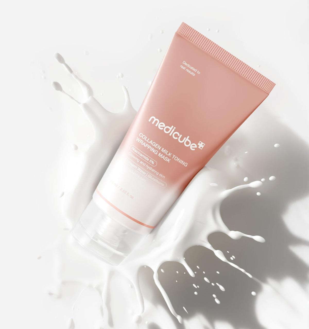 Medicube Collagen Milk Toning Wrapping Mask original in Pakistan
