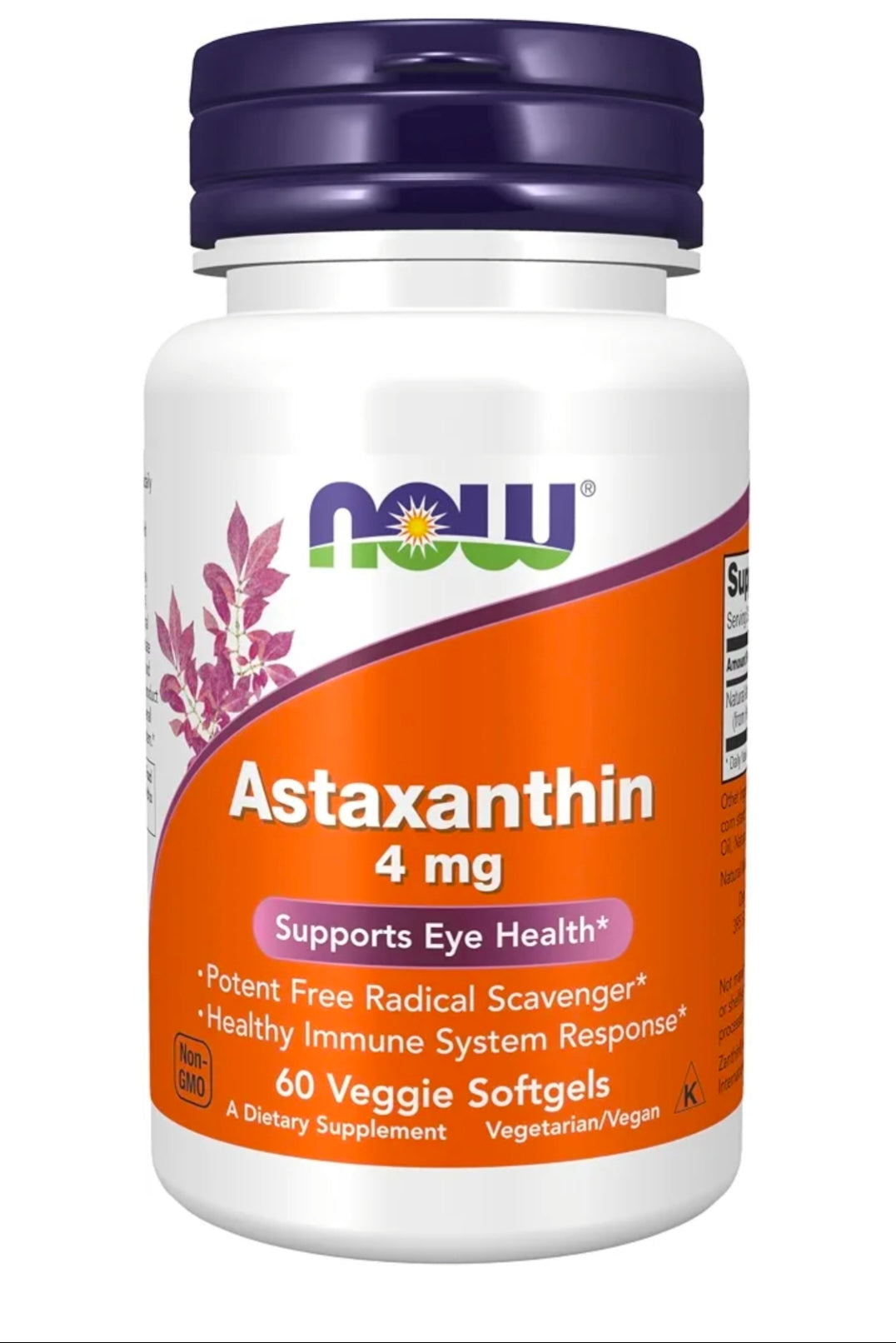 NOW Foods Astaxanthin 4 mg – 60 Veggie Softgels