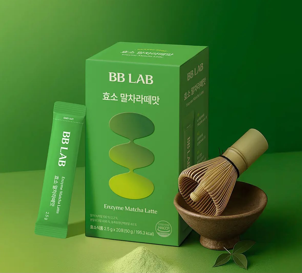 BB LAB Enzyme Matcha Latte 50g (2.5g × 20 Sticks)