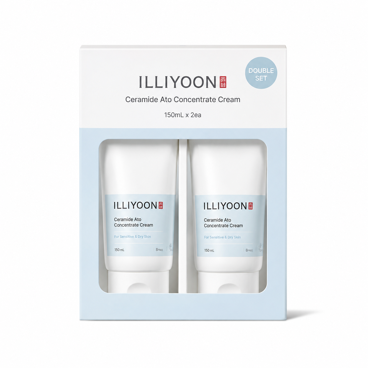 ILLIYOON Ceramide Ato Concentrate Cream Double Set (2 × 150ml)