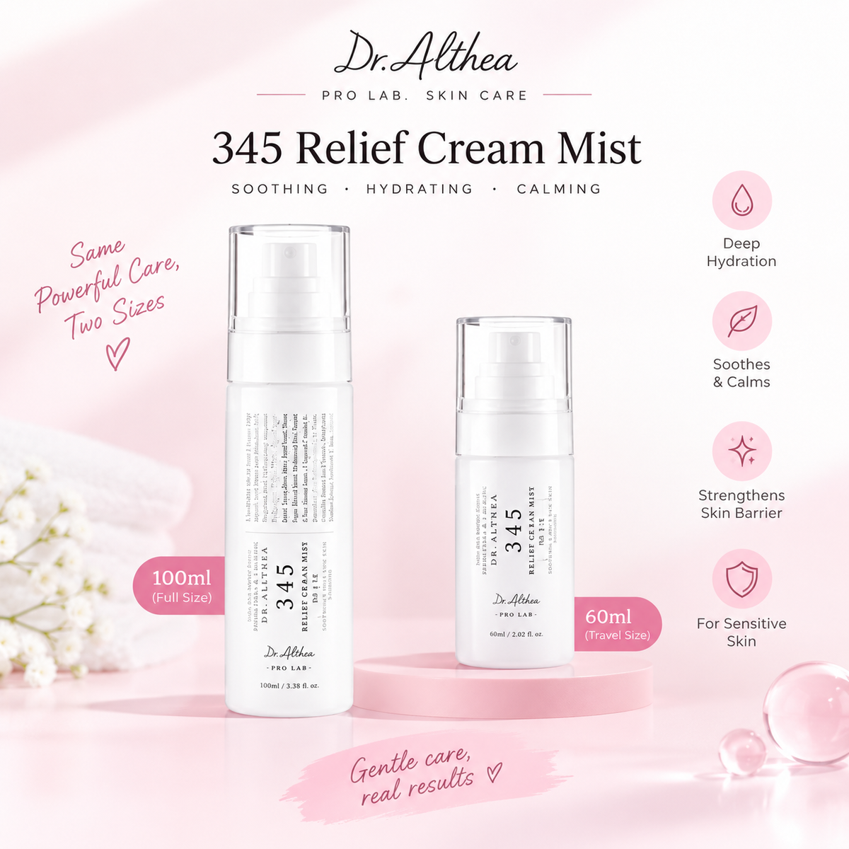 Dr. Althea 345 Relief Cream Mist Set ( 100ml + 60ml )