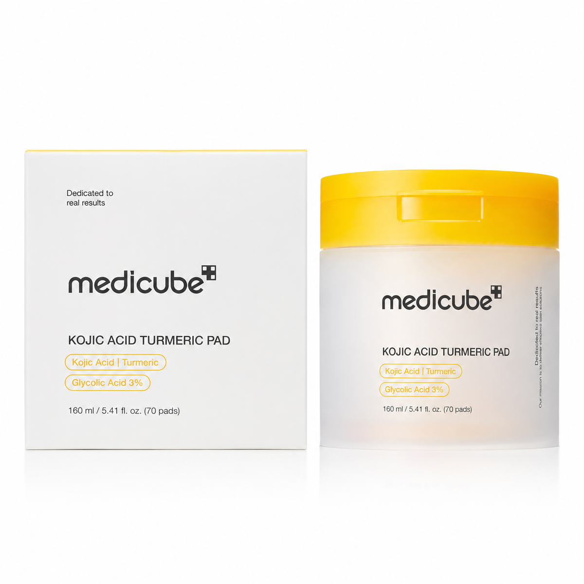 Medicube Kojic Acid Turmeric Pad | Brightening Toner Pads | 70 Pads (160 ml)