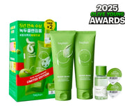 Beplain Mung Bean pH-Balanced Cleansing Foam 160 mL × 2 + Cleansing Oil 20 mL + Milk Balm 3 mL × 2 –            Olive Young Limited Edition