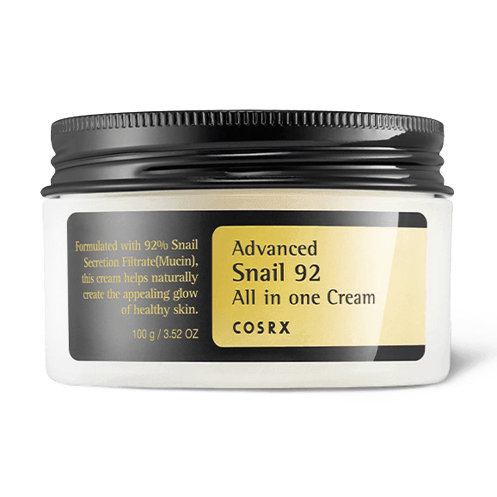 COSRX Advanced Snail 92 All In One Cream – Korean Snail Mucin Moisturizer for Skin Repair, Hydration & Glow | Anti-Aging Face Cream
